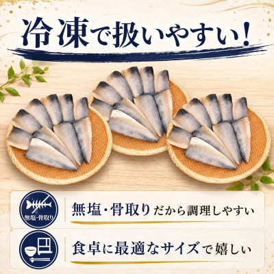 【7営業日以内発送】訳あり さばフィーレ 無塩 骨取り 3kg NV005