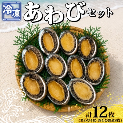 あわびセット ( あわび & 艶煮 ) 計12枚 下関 山口 《さわ水産:SW》 SW-AW005