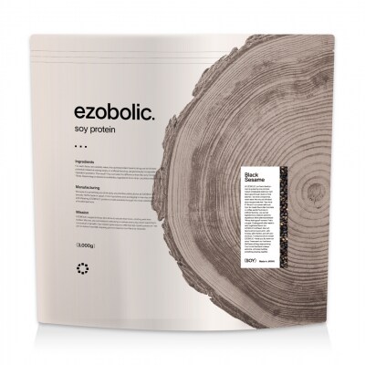 【黒ごま風味】 ソイプロテイン 3kg EZOBOLIC LG301-soyF