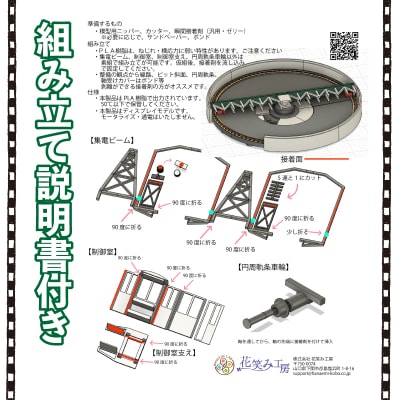 1/150スケール 20m級 上路式転車台 ターンテーブル 《花笑み工房:HK_TT001》