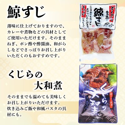 くじらレトルト詰合せ 8個入 【鯨すじ・くじらの大和煮・くじら焼肉・くじらカレー】AY219