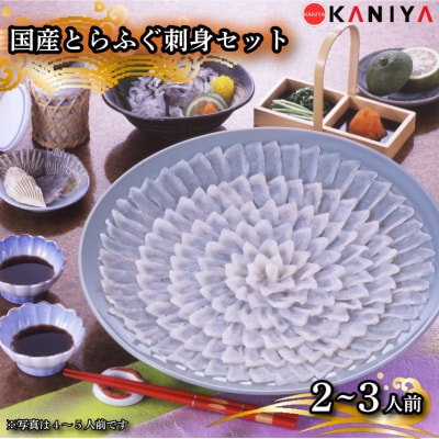 とらふぐ刺身セット 2～3人前 下関 山口 【配送指定日必須】 《蟹屋:KNY》 KNY-F04