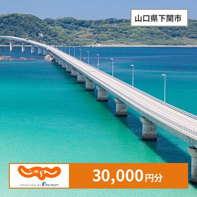 【じゃらんふるさと納税クーポン】 山口県下関市でつかえる30,000円 クーポン