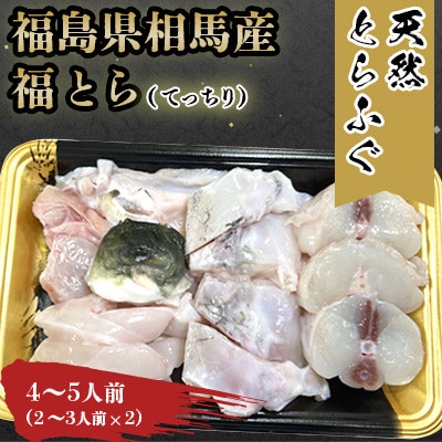 【常磐もの新名物!福とら】 天然とらふぐ てっちり 鍋 4-5人前 約800g ふぐちり