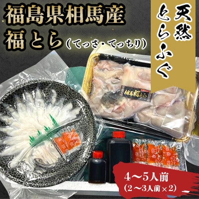 【常磐もの新名物!福とら】 天然とらふぐ てっさ てっちり鍋セット 4-5人前 ふぐ刺し ふぐちり