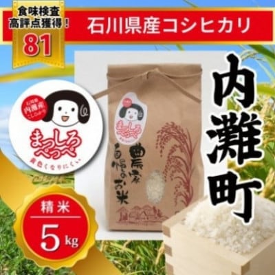 令和8年産　コシヒカリ　5kg精米　【 まっしろぺっぺ 】