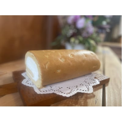 有機玄米粉のプレミアムロールケーキ 18cm×1本