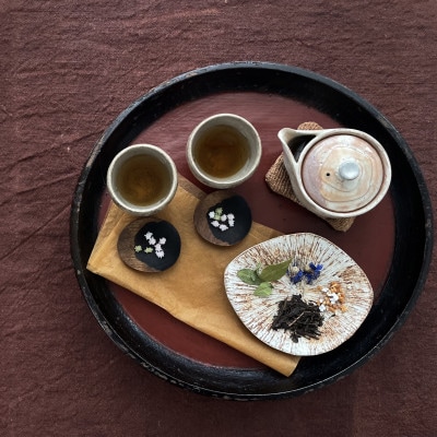 【ギフト箱1種入】「からくさ」植物茶BOXセット(新庄宿須貝邸オリジナルほうじ茶ブレンド5袋)