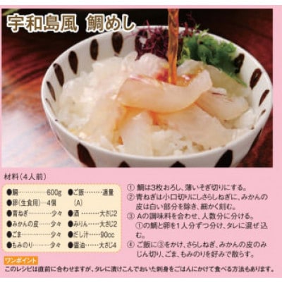 愛媛県産養殖真鯛フィレ2パック(頭1パック付)