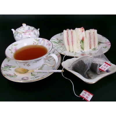 高梁紅茶ファースト缶入りギフトセット(リーフ1個+ティーバッグ1個)×2セット【化粧箱入り】計4缶