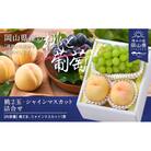 【2026年発送】桃・シャインマスカット詰合せ(白桃2玉・シャインマスカット1房)　合計約1.0kg