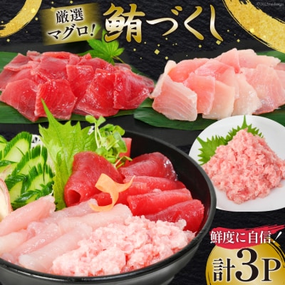 マグロづくしセット タタキ メバチ & ビンチョウ 切り落し 計3パック 20563665 ◎