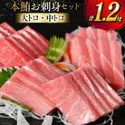 【高級旅館御用達】 本鮪 お刺身セット 大トロ 800g 中トロ 400g 20563969 ◎