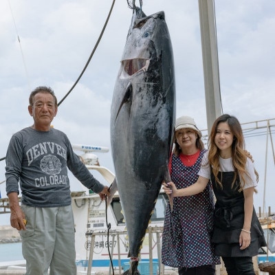 伊平屋島近海のマグロ1kg(マイナス60℃急速冷凍)