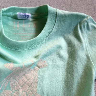 祝海亀Tシャツ(グリーン)110サイズ
