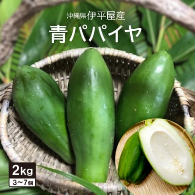 伊平屋産の青パパイヤ2kg