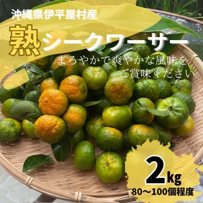 熟 シークワーサー 伊平屋村産 2kg