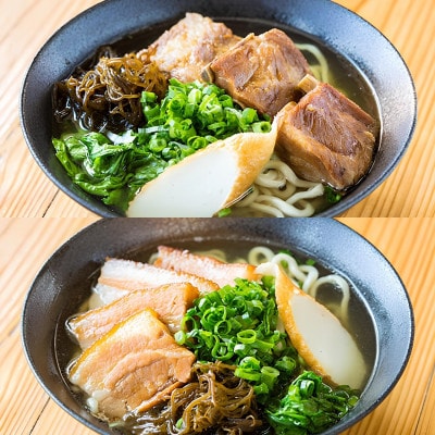 地元民から人気の名店 幸ちゃんそば もずく生麺 食べ比べ4食セット