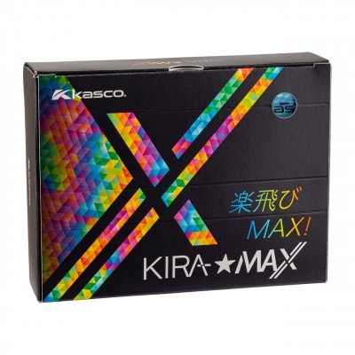 ゴルフボール　KIRA★MAX　アクア　1ダース