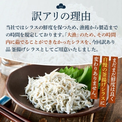 訳あり 冷凍 釜揚げシラス 800g(200g×4P) 真空パック 瞬間凍結品