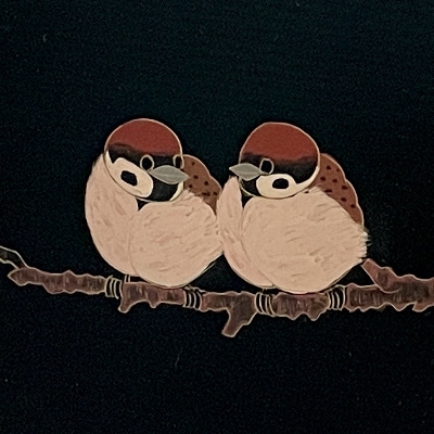 漆額　存清　福良雀