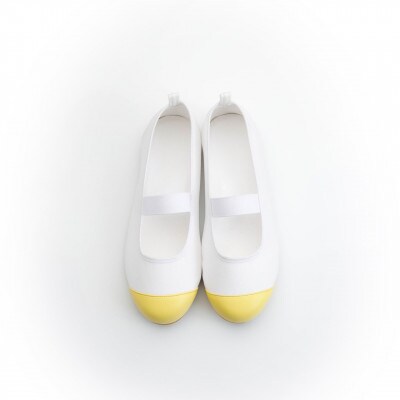 おしゃれな上履き シューズ 室内履き 上靴(イエロー/20.0cm)