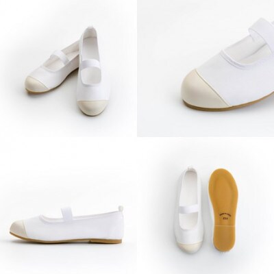 おしゃれな上履き シューズ 室内履き 上靴(アイボリー/22.0cm)
