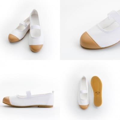 おしゃれな上履き シューズ 室内履き 上靴(ベージュ/21.0cm)