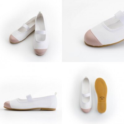 おしゃれな上履き シューズ 室内履き 上靴(ピンクベージュ/17.0cm)