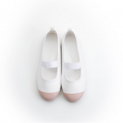 おしゃれな上履き シューズ 室内履き 上靴(ピンクベージュ/18.0cm)