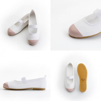 おしゃれな上履き シューズ 室内履き 上靴(ピンクベージュ/25.0cm)