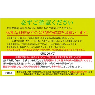 《ジューシーな果汁と果肉が自慢》香川県の桃　約2kg化粧箱(約6～10玉入)