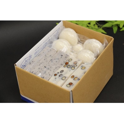 丸もち・豆もち・豆もち(黒豆クラッシュ) 詰め合わせ 3種 (10個×各2袋)