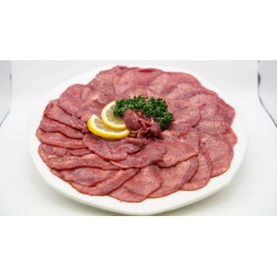 焼肉屋さんの極上スライス牛タン　特製塩だれ漬け　500g