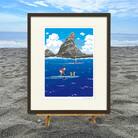 湘南・茅ヶ崎で描く、海を感じるイラストアート『ジークレーアートフレーム　SL-17』(大:四つ切)