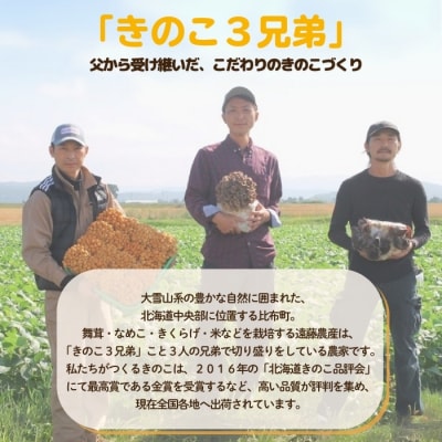 遠藤農産　ジャンボまいたけ・なめこ・きくらげ3品セット