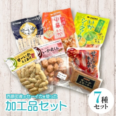 西原町産のせーいかを使った加工品7種セット