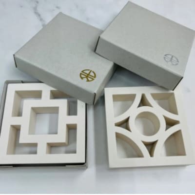 ミニチュア花ブロック(フィギュア)二重角型 雑貨 伝統工芸品