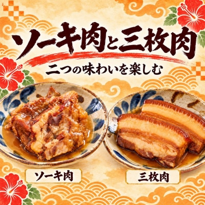 【与那覇食品】本格的な沖縄そばの味をご家庭で!ソーキそば&沖縄そば4食セット