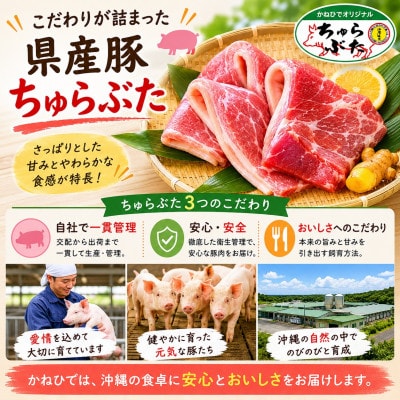 沖縄県産ブランド豚 ちゅらぶた ロースしゃぶしゃぶ用スライス 500g×1P