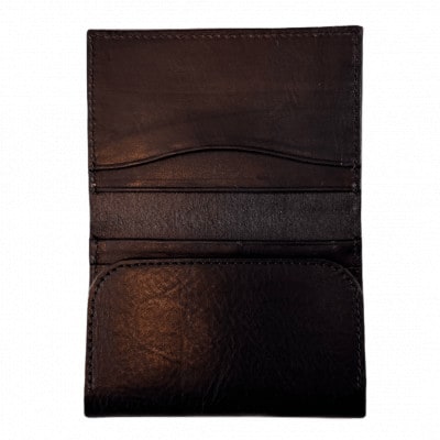Pata card case 薄型レザーカードケース ブラック