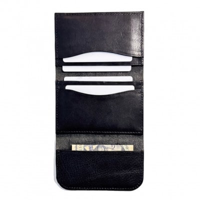 Pata card case 薄型レザーカードケース ブラック