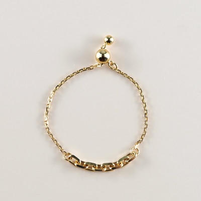 K18 小豆 チェーンリング(0120126639)