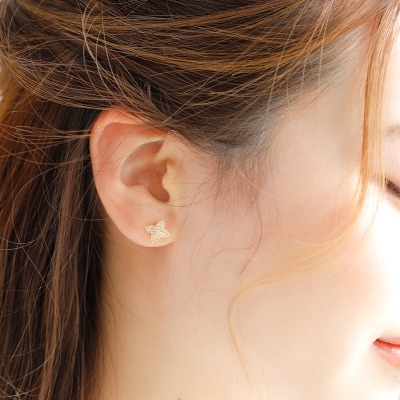K18 flower moon/フラワームーン ピアス 015017