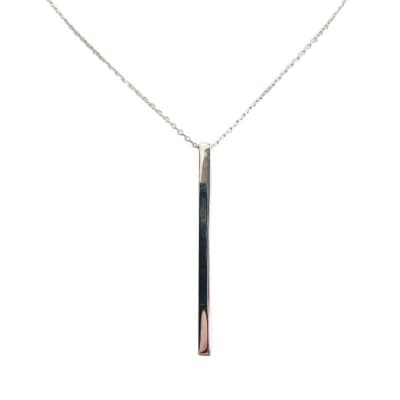 プラチナ製 ハート&キューピッドダイヤ 1.0ct ロング ロッド ネックレス 【1456716】