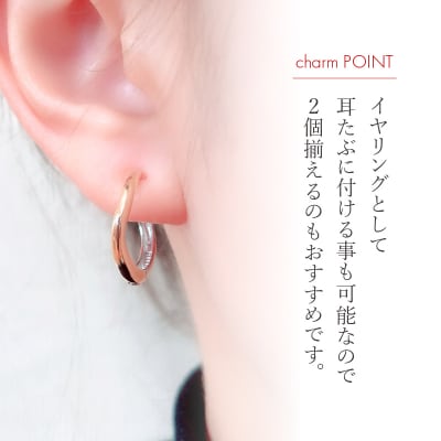 K18/Pt950 ウェーブイヤーカフ　EA-1150