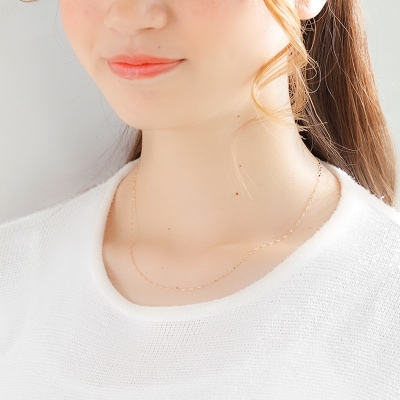 K18 ami/アミ ネックレス 45cmスライド 14635