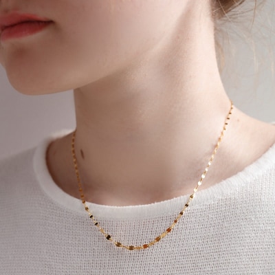 K24 pure gold/ピュアゴールド グラデーション ネックレス　014203