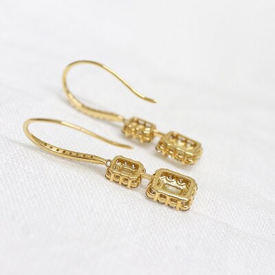 甲府市発 ダイヤモンド ピアス K18 イエローゴールド 1カラット [PS-0839-1YG]