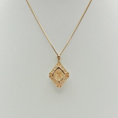 甲府市発 k18ピンクゴールド ダイヤモンドペンダント 1.5ct [PP-2009PG]